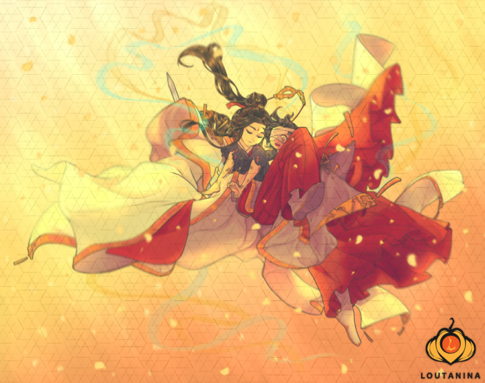 Xie Lian and Hong Hong‘er from Heaven Official’s Blessing