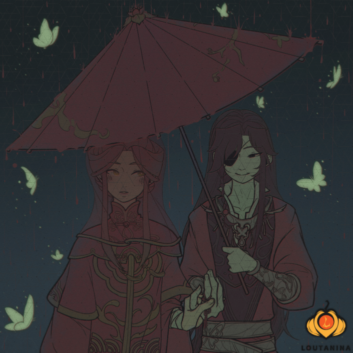 Hua Cheng and Xie Lian from Heaven Official’s Blessing